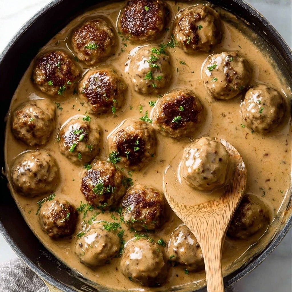 Homemade Swedish Meatballs with Creamy Gravy Recipe