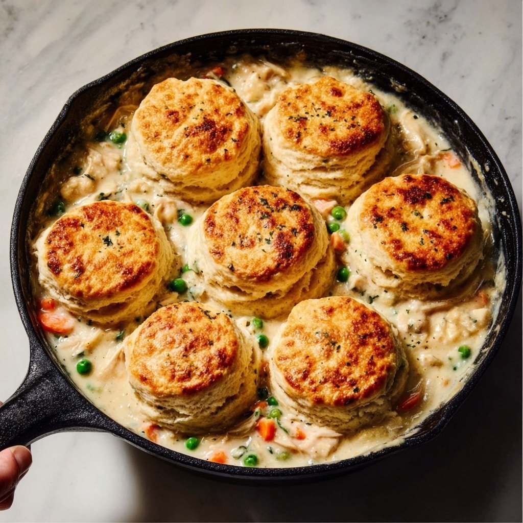 Comforting Chicken Pot Pie with Fluffy Biscuits Recipe