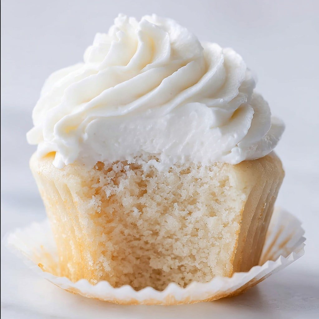 Elegant White Cupcakes Recipe - Recipe Image