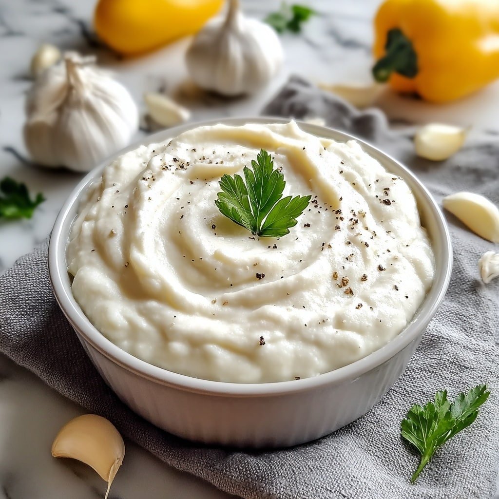 Creamy Lebanese Garlic Sauce (Toum) Recipe