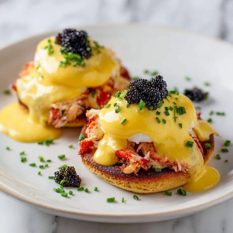 Crab Eggs Benedict with Caviar and Homemade Hollandaise Recipe