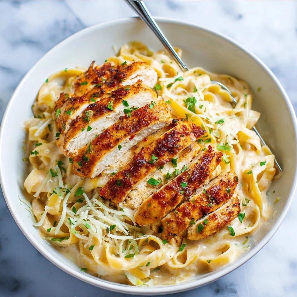 Skinny Chicken Fettuccine Alfredo Recipe - Recipe Image