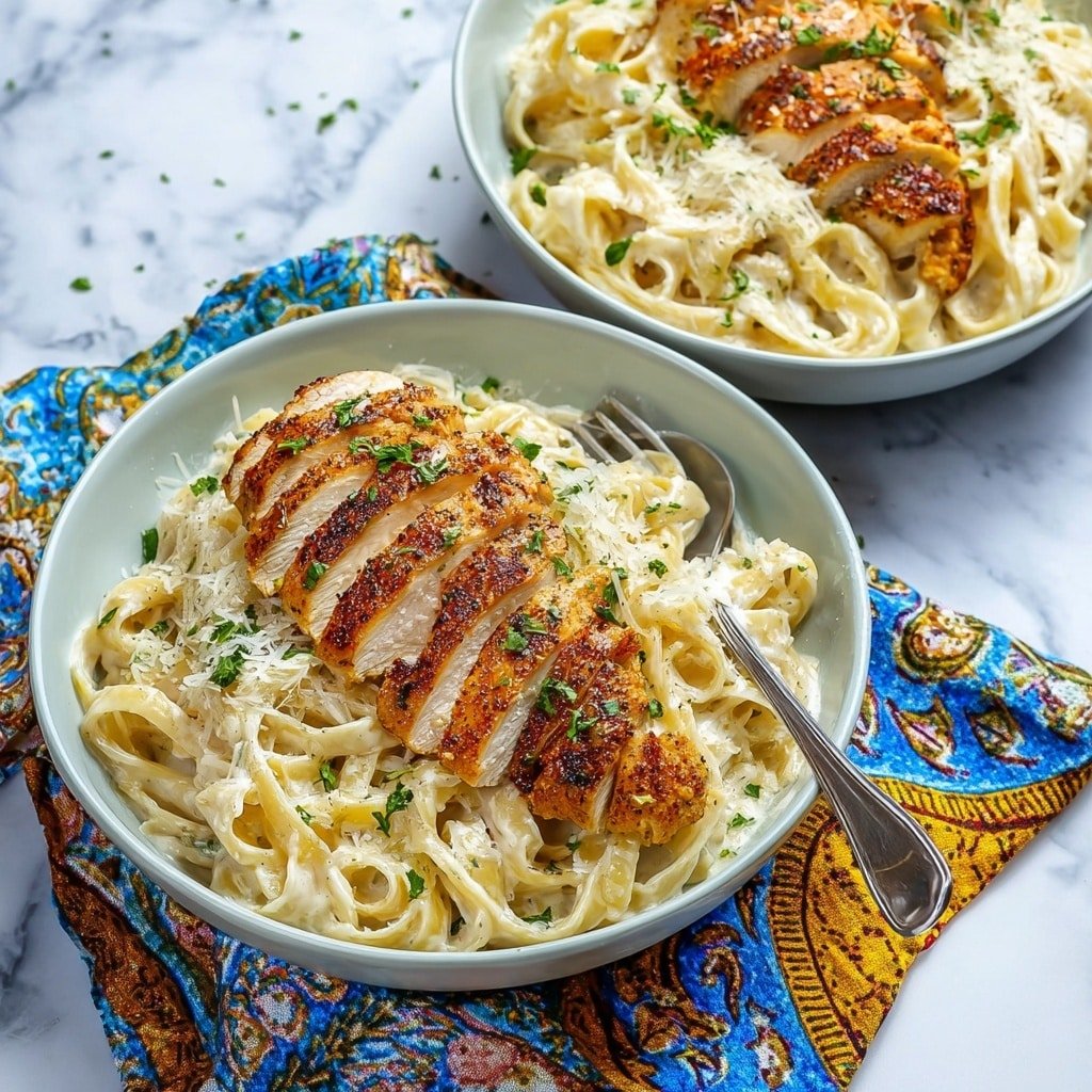 Skinny Chicken Fettuccine Alfredo Recipe - Recipe Image